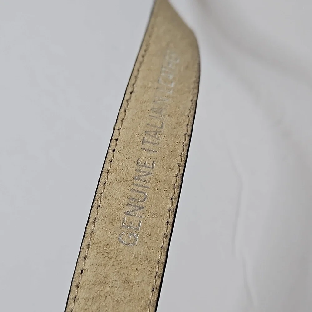 Genuine Italian Leather Belt size L Black Pre-owned